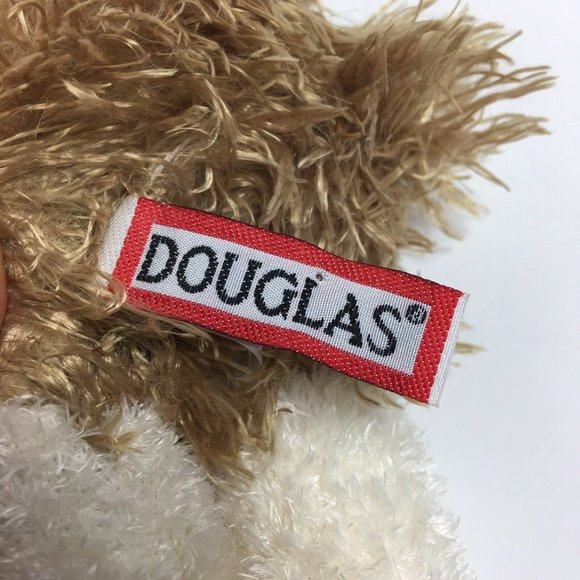 Douglas Alpaca Llama Plush Stuffed Animal White Brown 10" Cuddle Toys 2015 Stand - Picture 11 of 12
